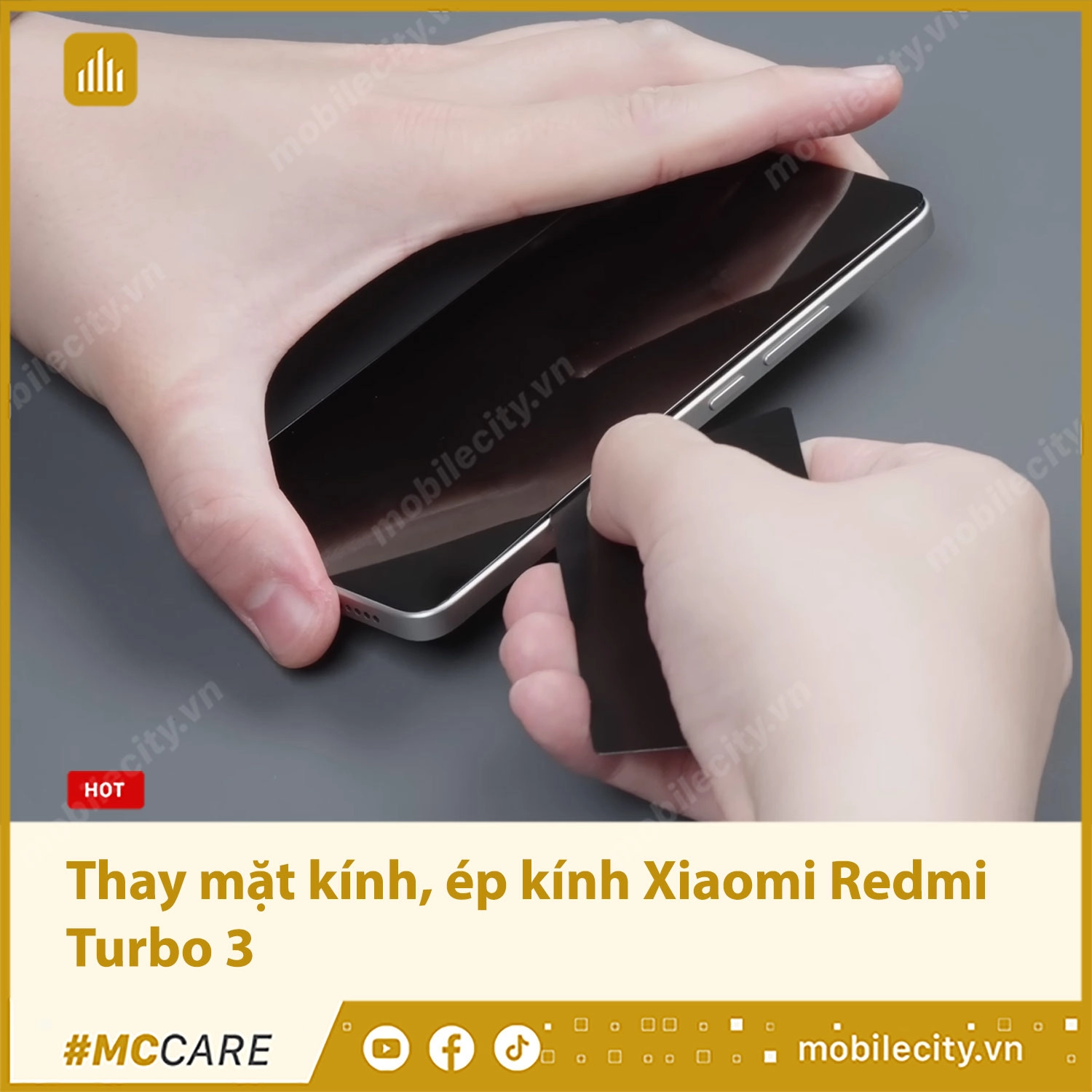 Thay mặt kính, ép kính Xiaomi Redmi Turbo 3