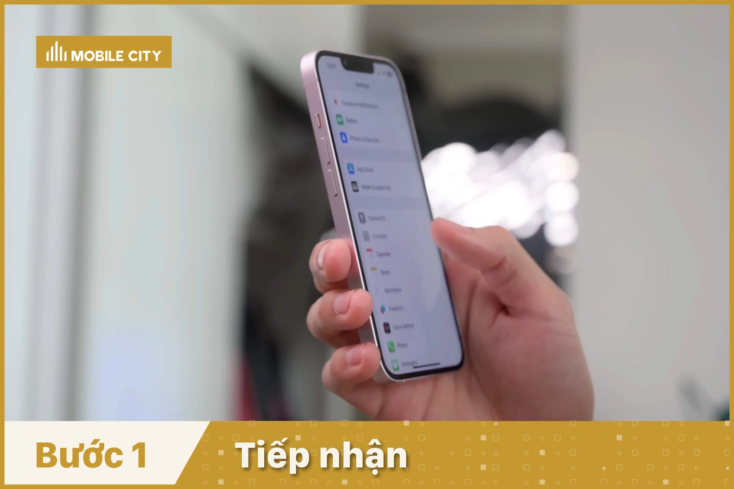 Thay Pin iPhone 13, tiếp nhận