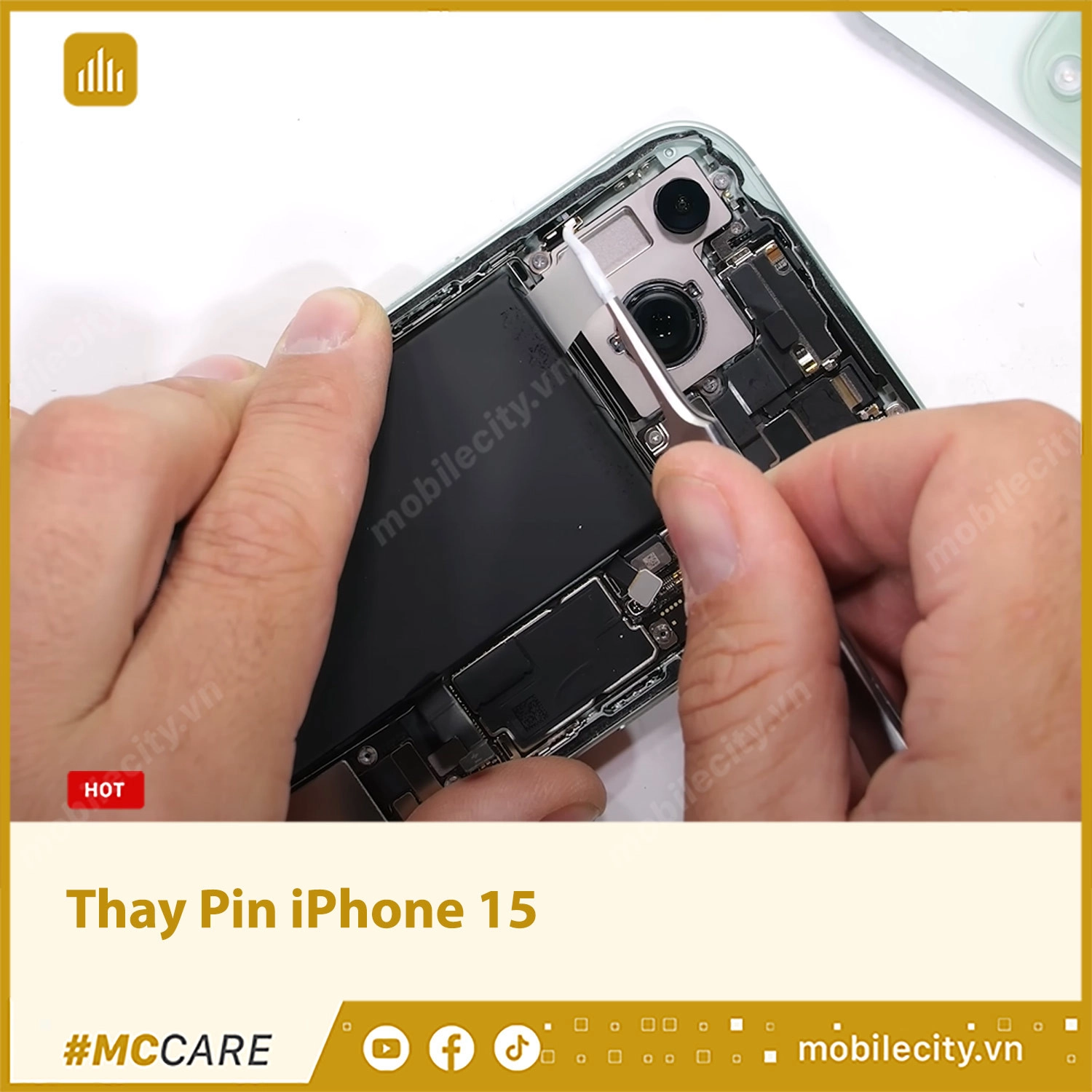 Thay Pin iPhone 15 - Chính hãng