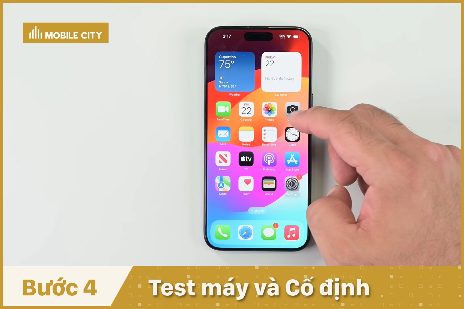 Thay Pin iPhone 15 Pro Max, test và cố định