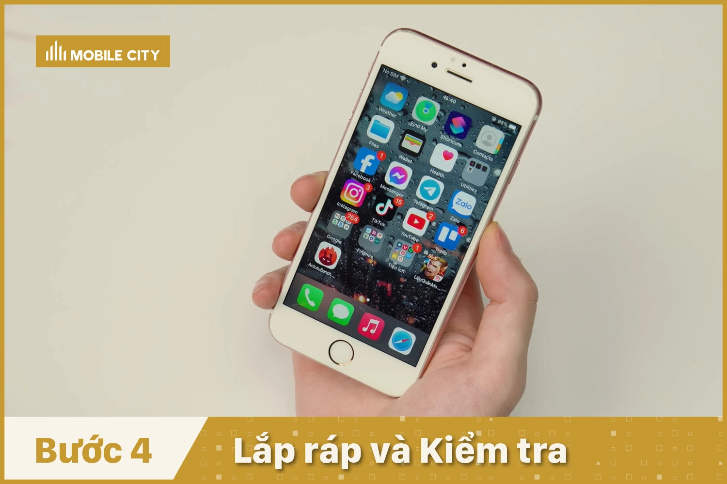 Thay Pin iPhone 6S Plus, lắp ráp và kiểm tra