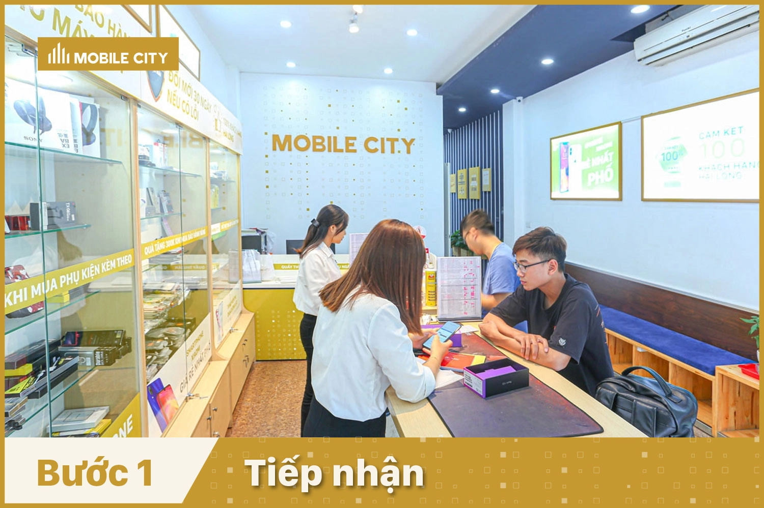 Thay Pin iPhone X, tiếp nhận