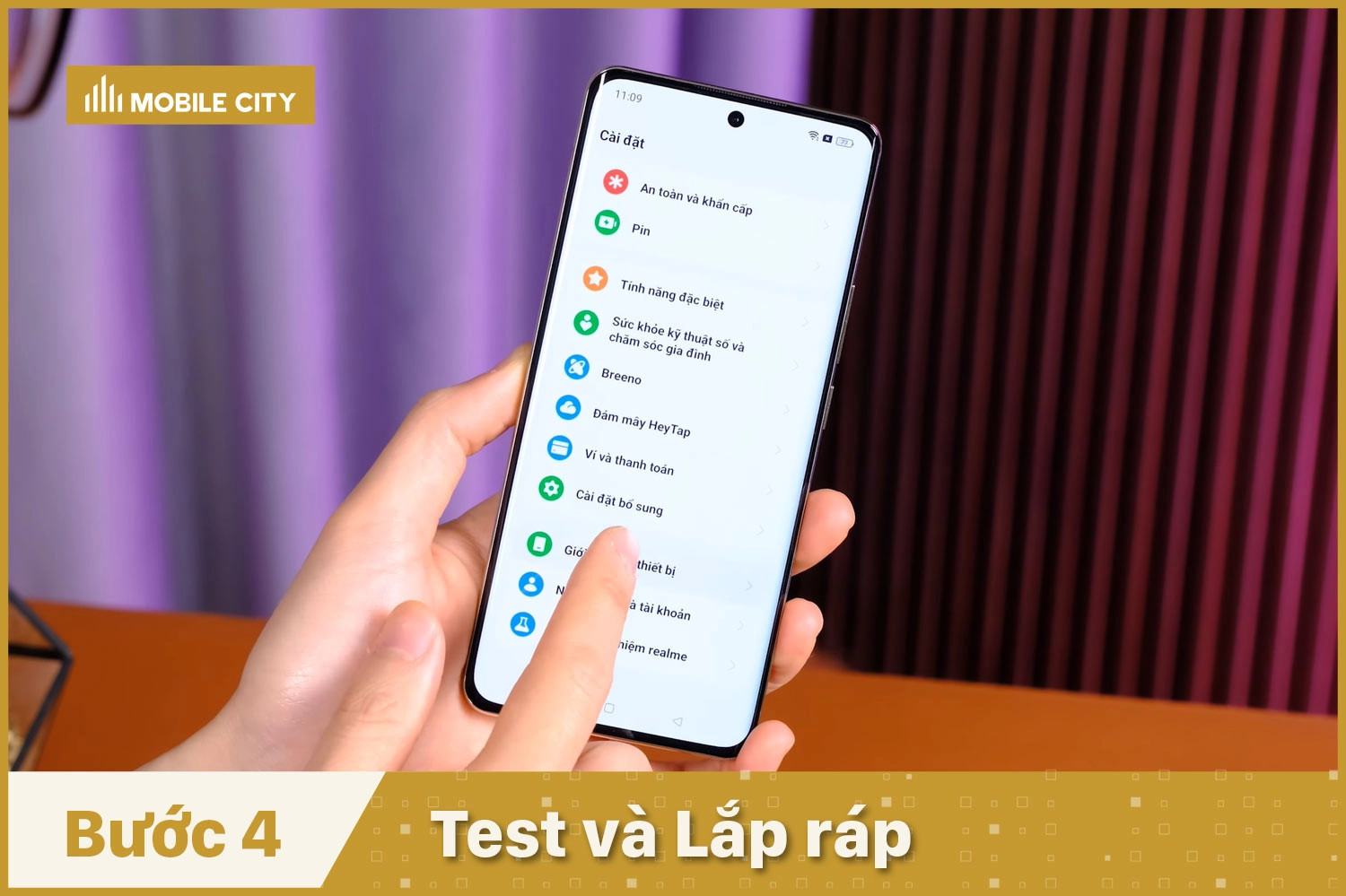 Thay Pin Realme 12 Pro, test và Lắp ráp