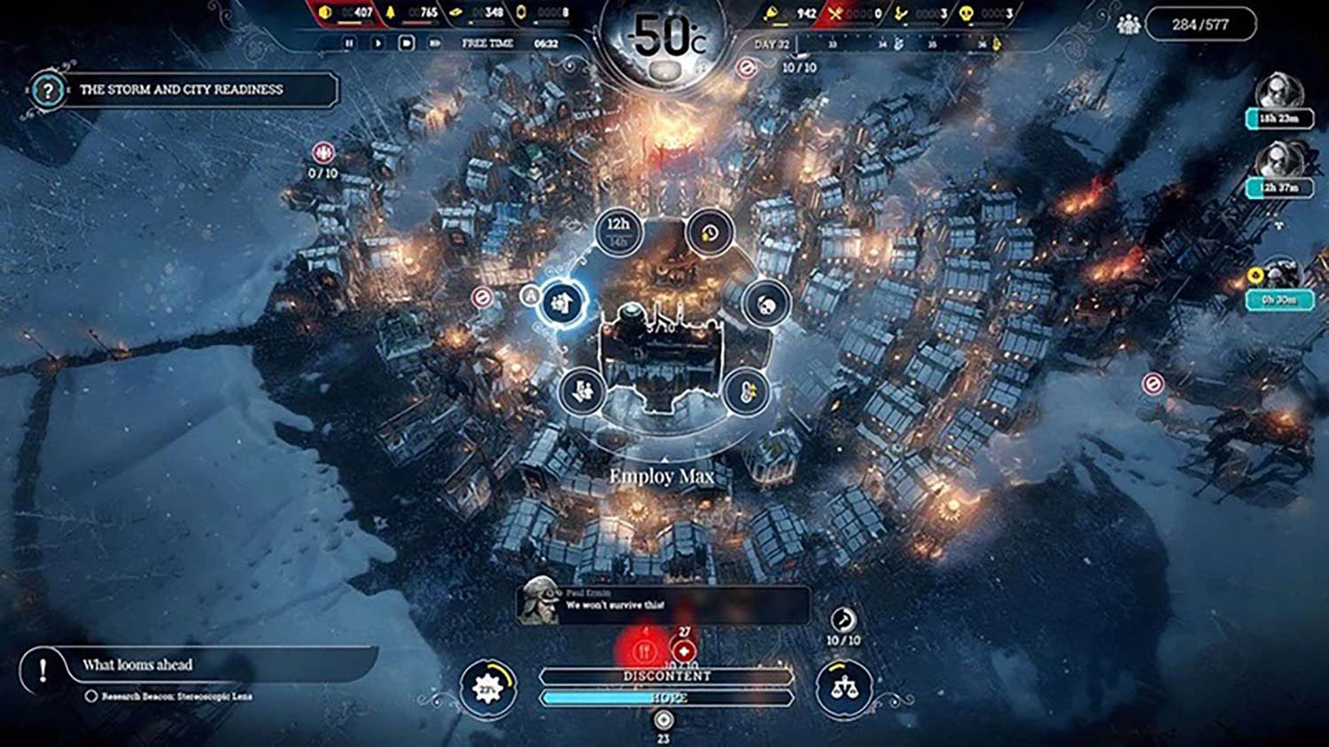 game xây nhà: Frostpunk