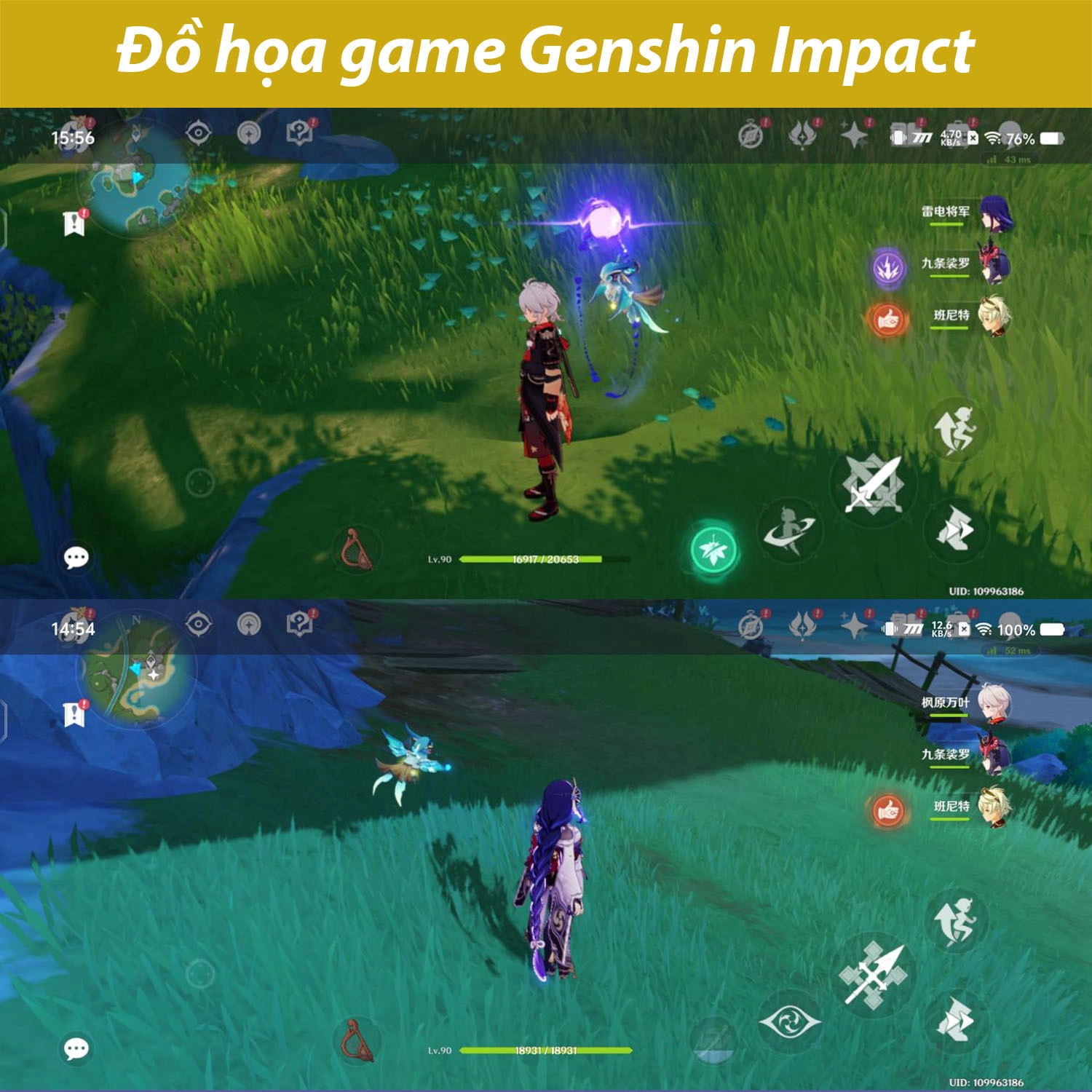 Chơi Genshin Impact 1 giờ
