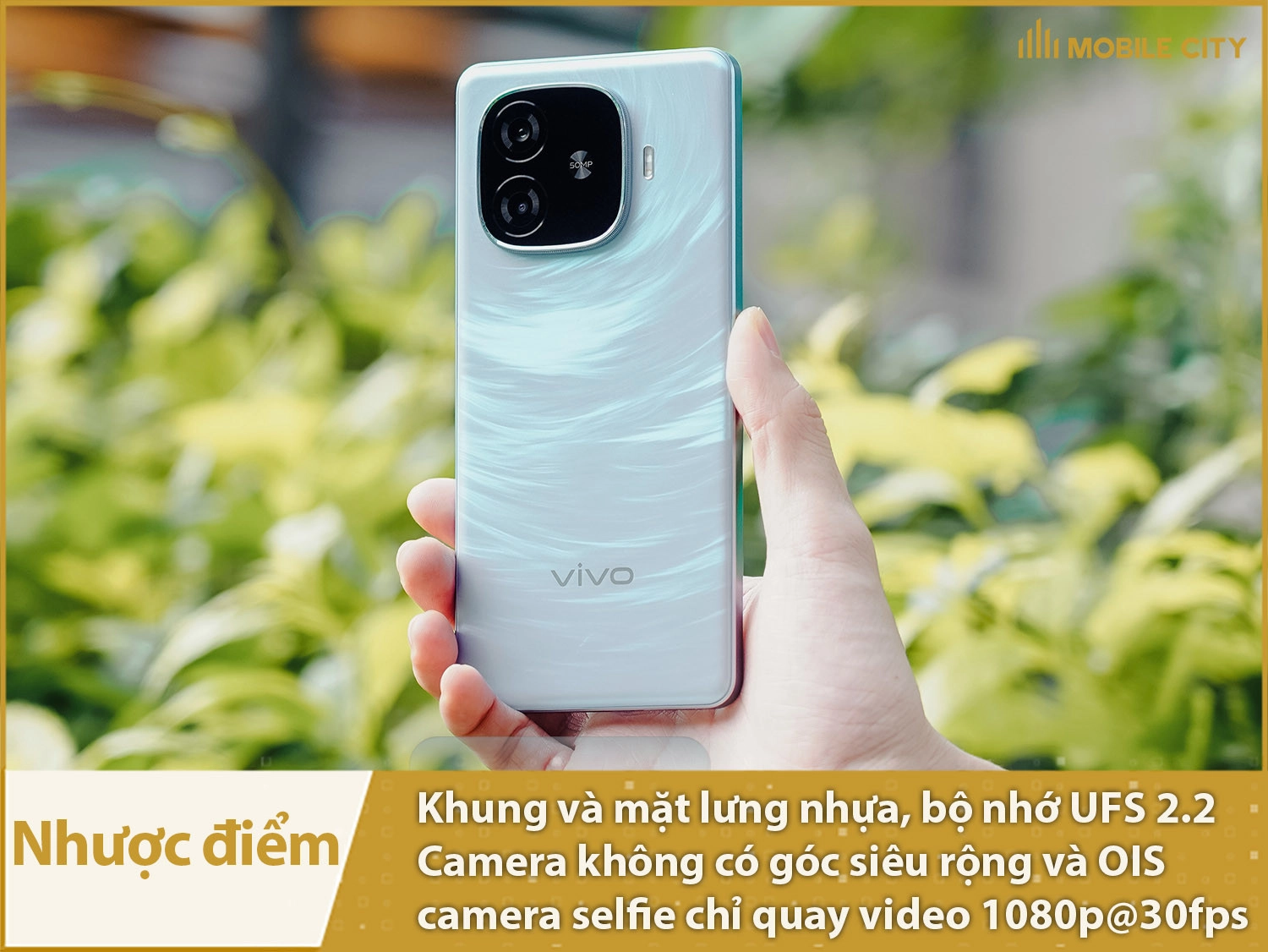 Nhược điểm Vivo Y200 GT