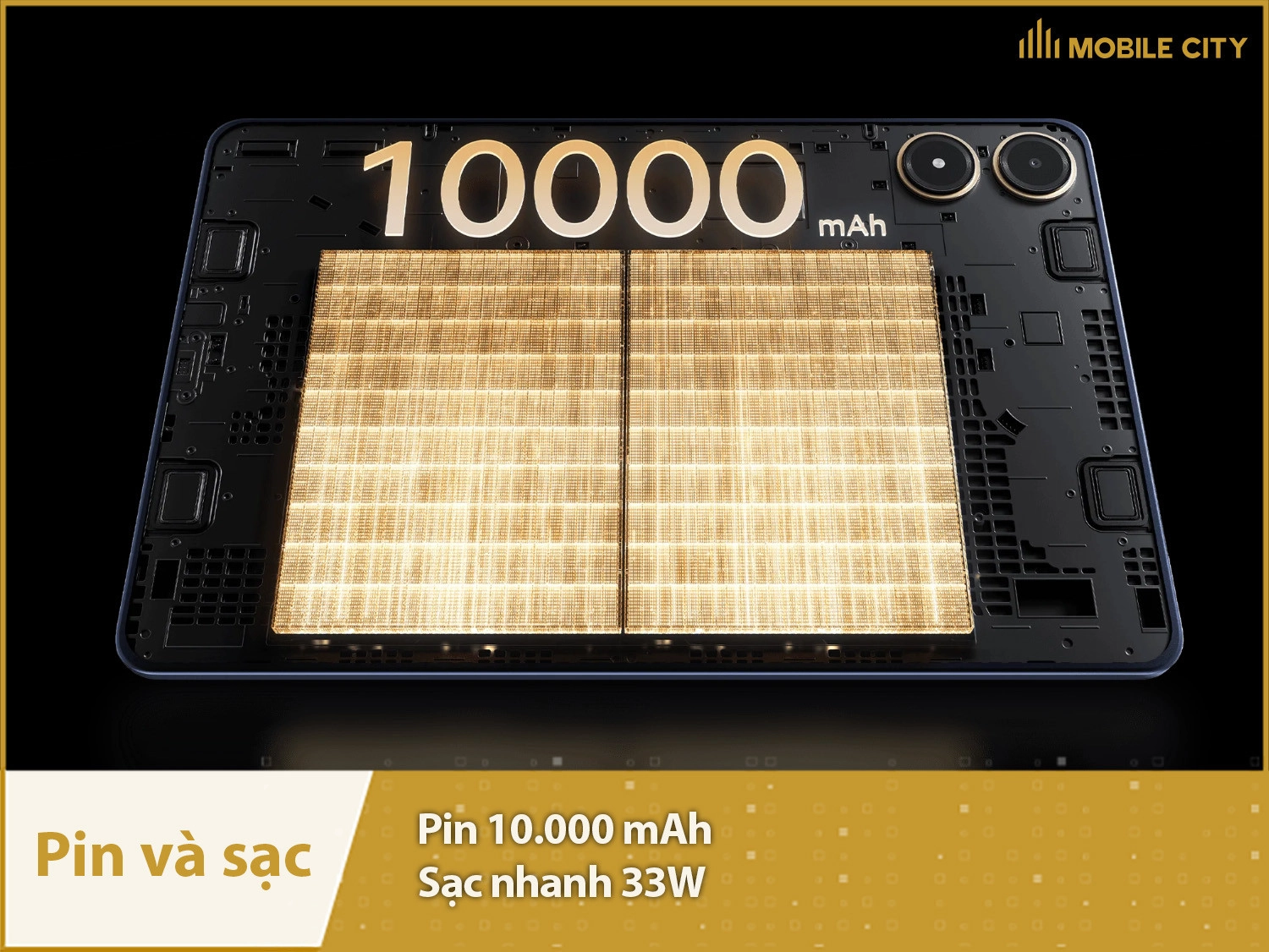 Pin trâu 10.000mAh và sạc nhanh 33W