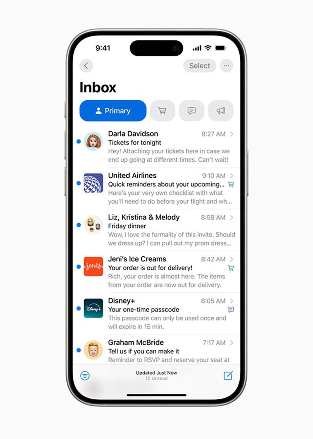 Danh sách iPhone được lên iOS 18: Ứng dụng Mail