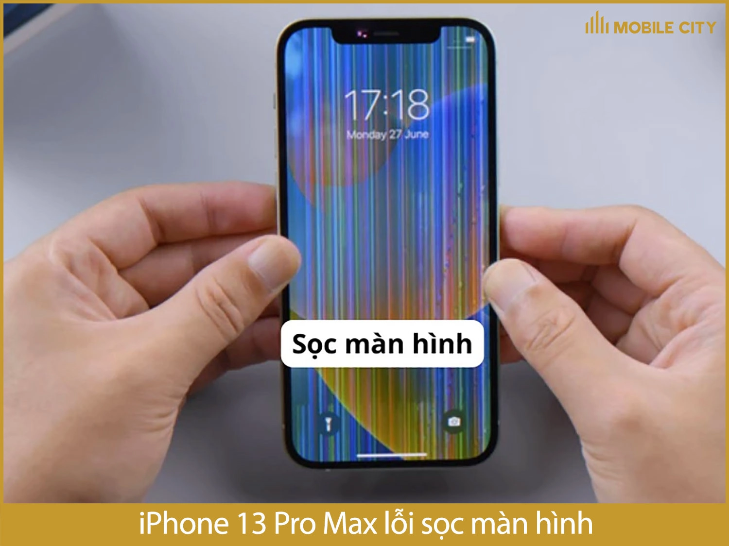 iPhone 13 Pro Max cũ bị sọc màn hình