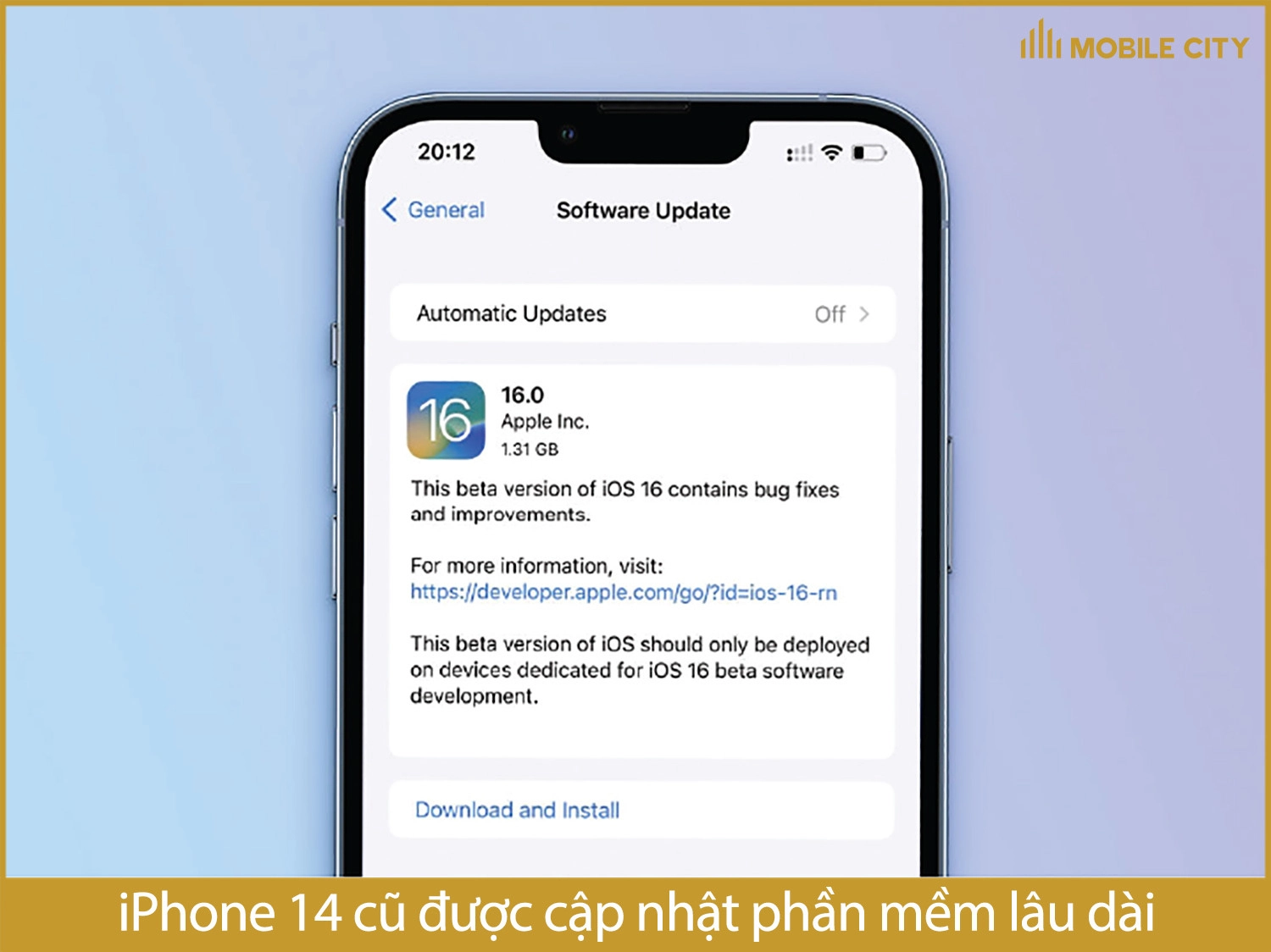 iPhone 14 cũ được hỗ trợ cập nhật lâu dài