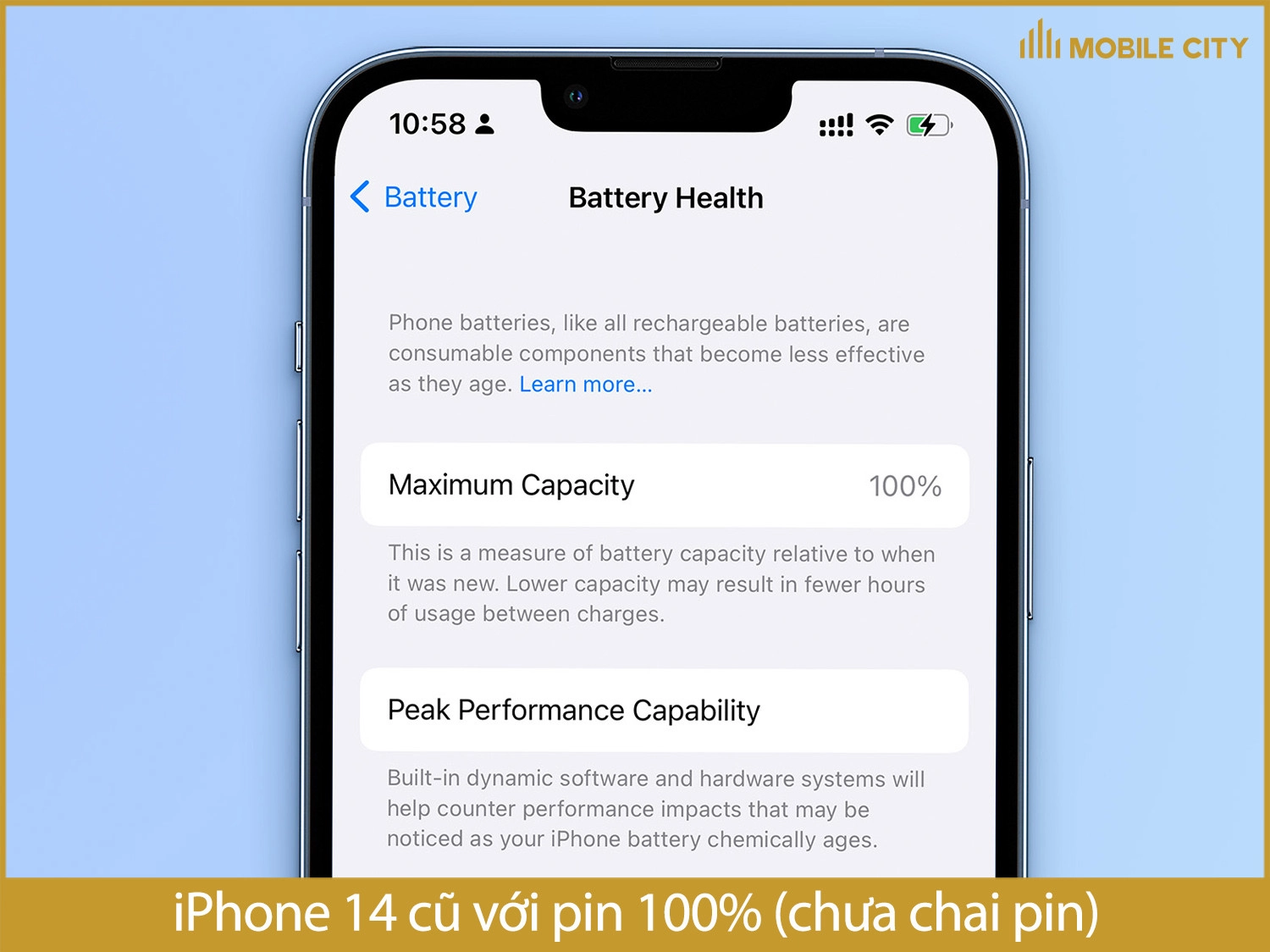 Chất lượng pin phải trên 80%