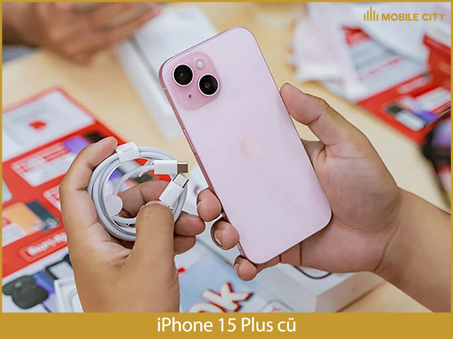 iPhone 15 Plus màu hồng