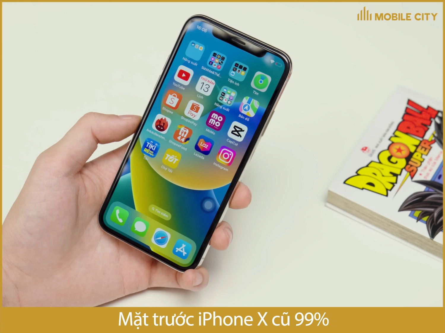 Mặt trước iPhone X cũ