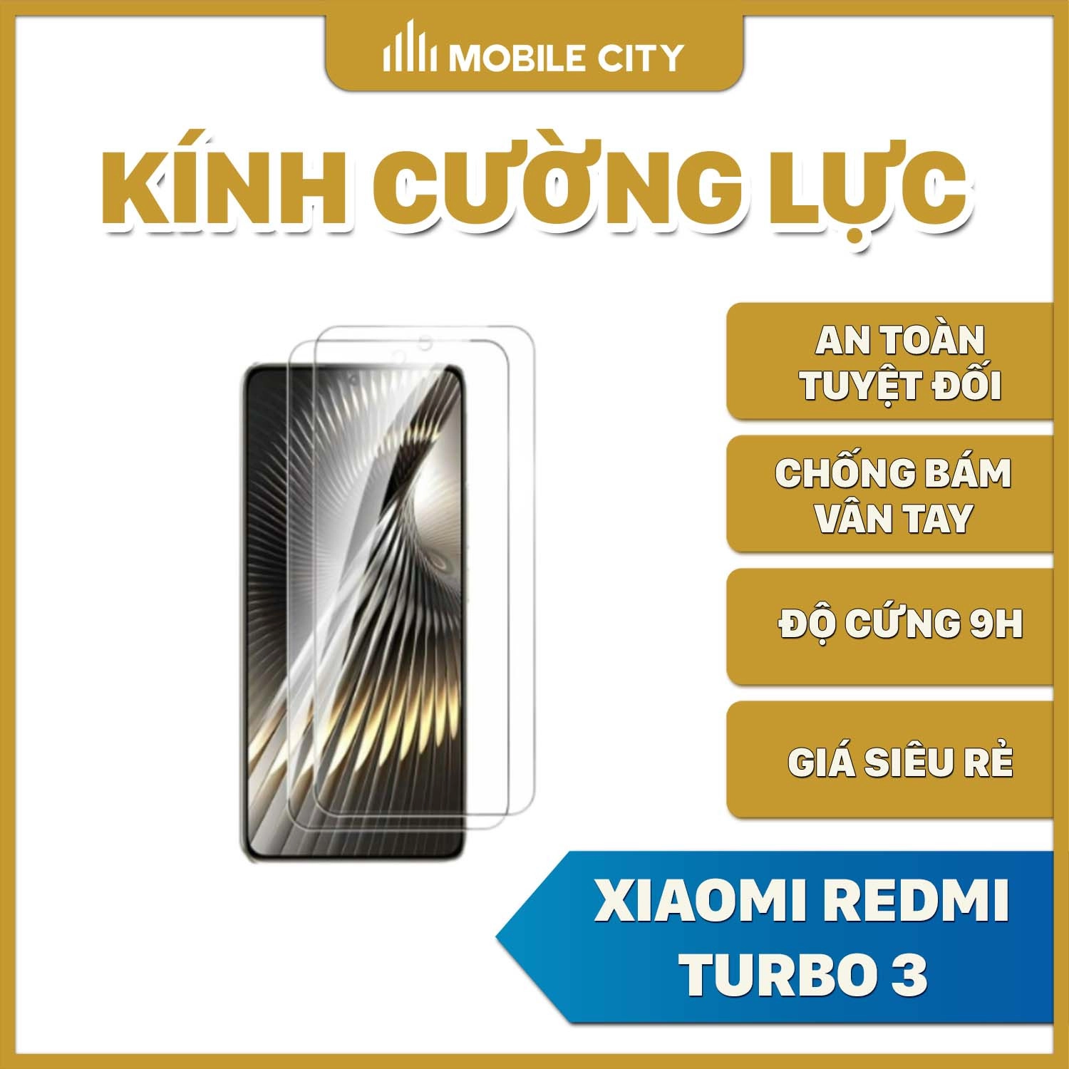 Kính cường lực Xiaomi Redmi Turbo 3