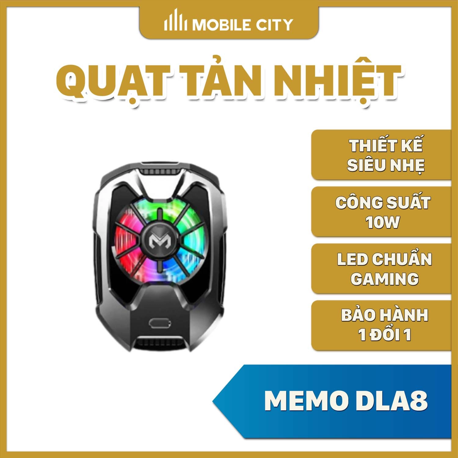 Quạt tản nhiệt điện thoại MEMO DLA8