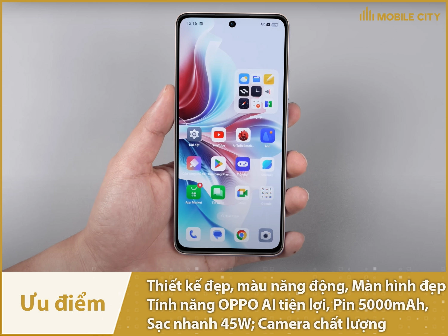 Ưu điểm OPPO Reno12 F