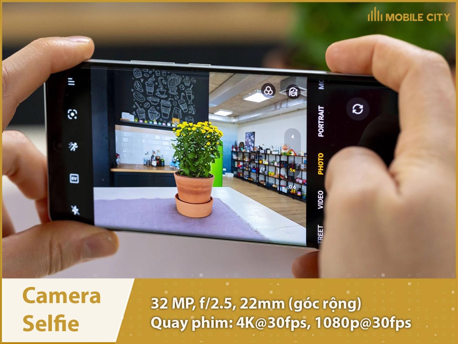 Camera selfie 32MP, quay phim 4K