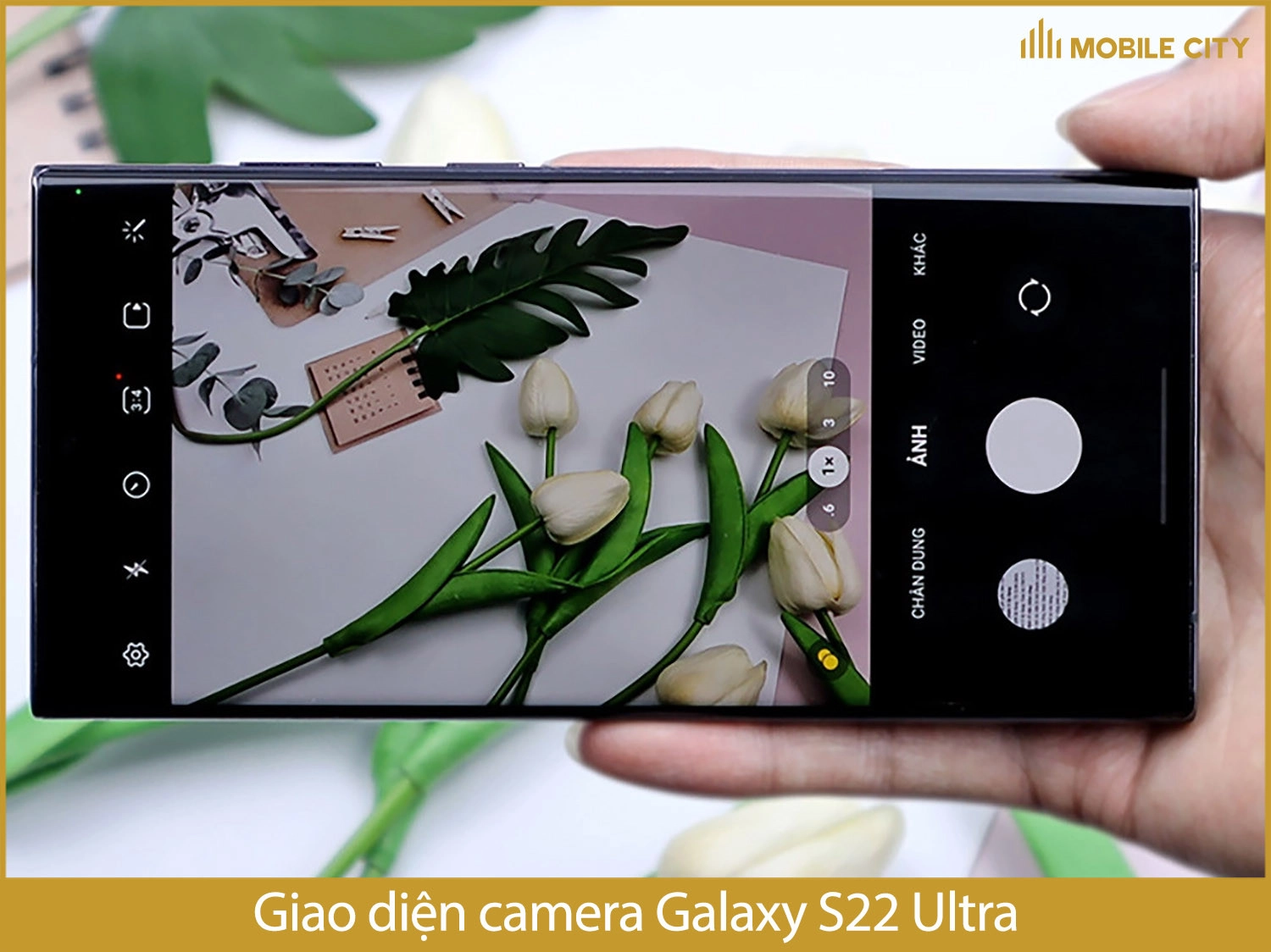 Giao diện camera của Samsung Galaxy S22 Ultra cũ