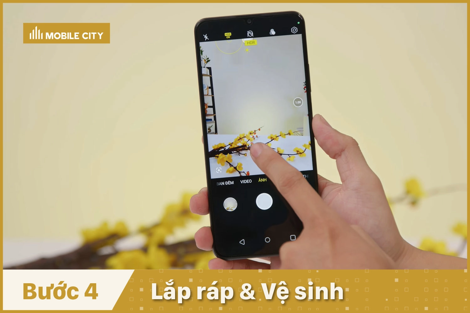 Thay Camera Realme Note 50, lắp ráp và vệ sinh