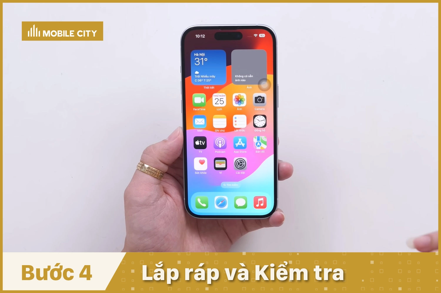 Sửa nguồn iPhone 16, lắp ráp và kiểm tra