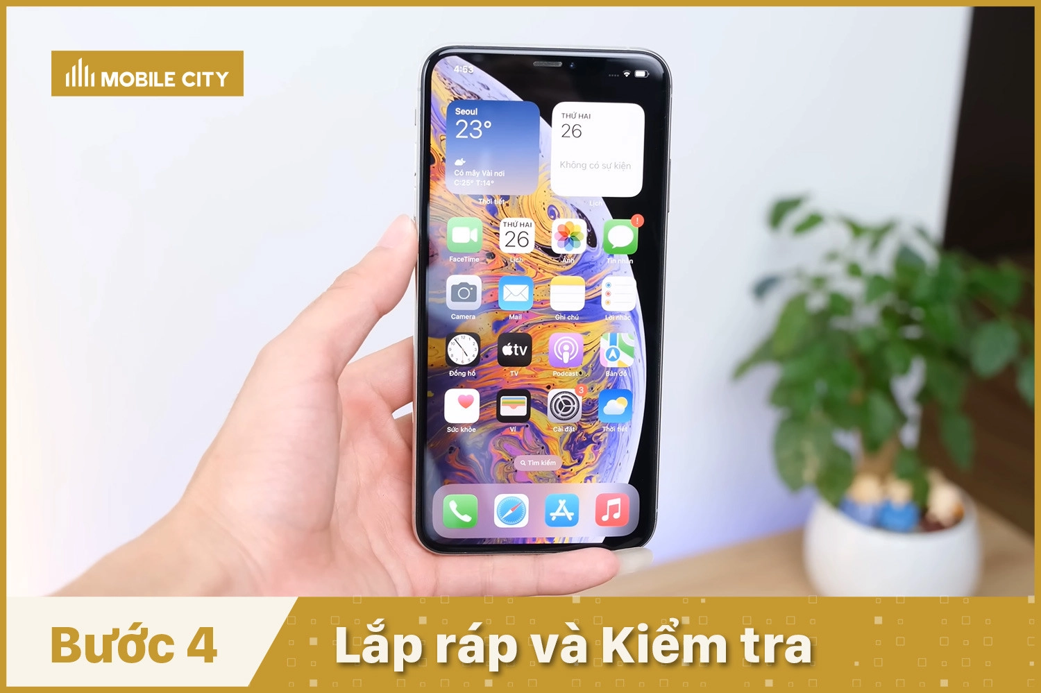 Thay màn hình Daison iPhone XS, lắp ráp và kiểm tra