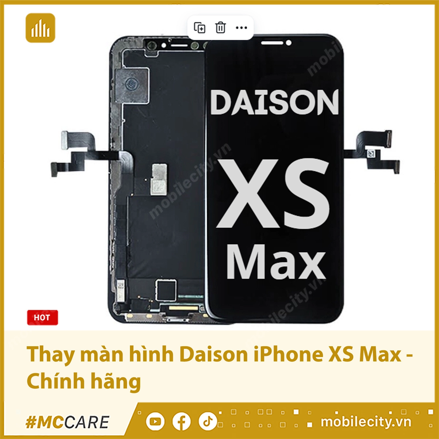 Thay màn hình Daison iPhone XS Max