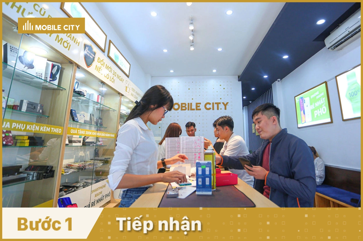 Thay màn hình iPhone 11, tiếp nhận