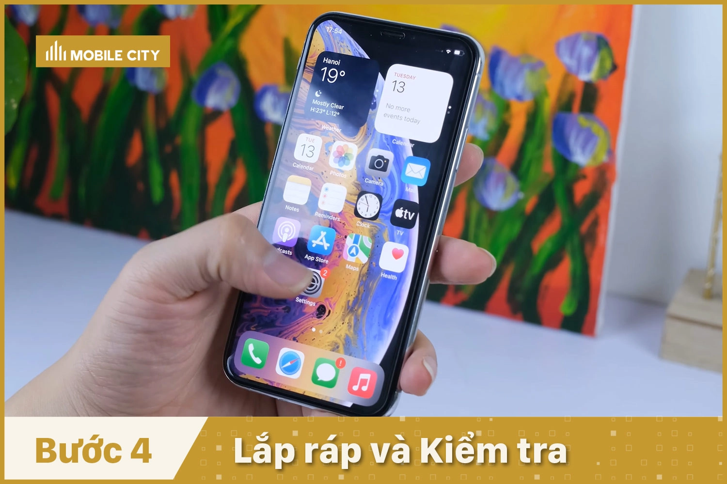 Thay màn hình Orizin iPhone XS, lắp ráp và Kiểm tra