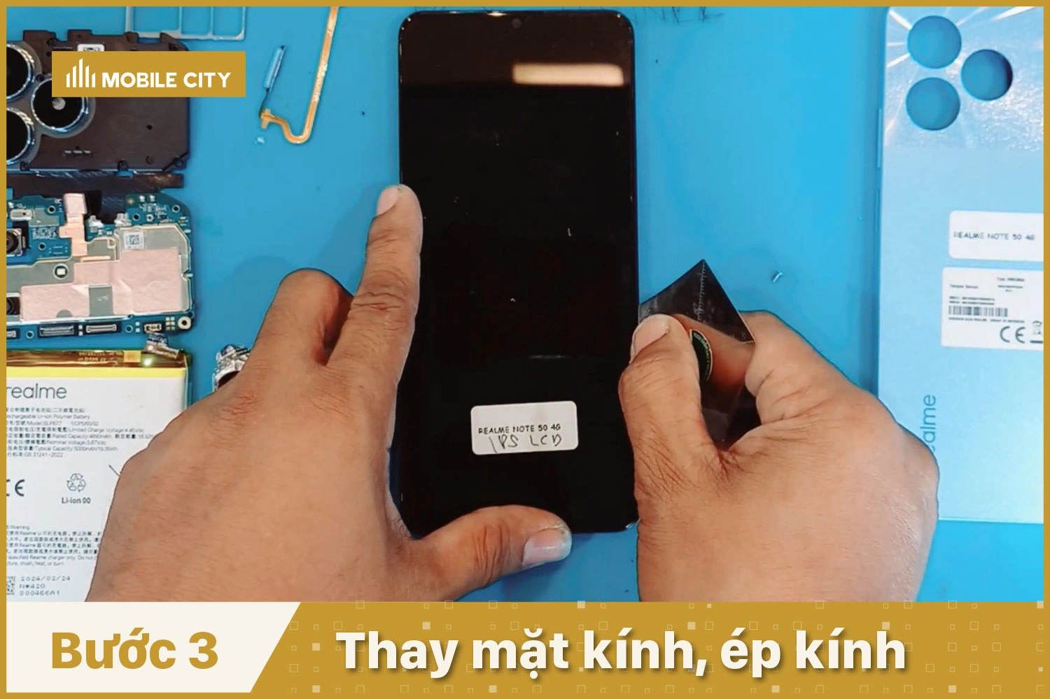 Ép kính Realme Note 50, thay mặt kính, ép kính