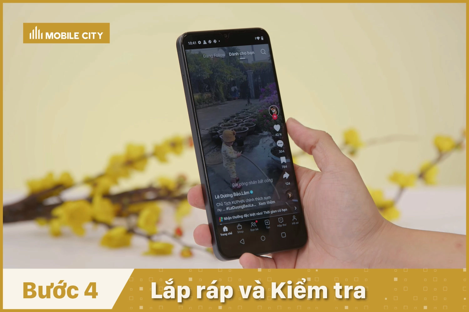 Ép kính Realme Note 50, lắp ráp và kiểm tra