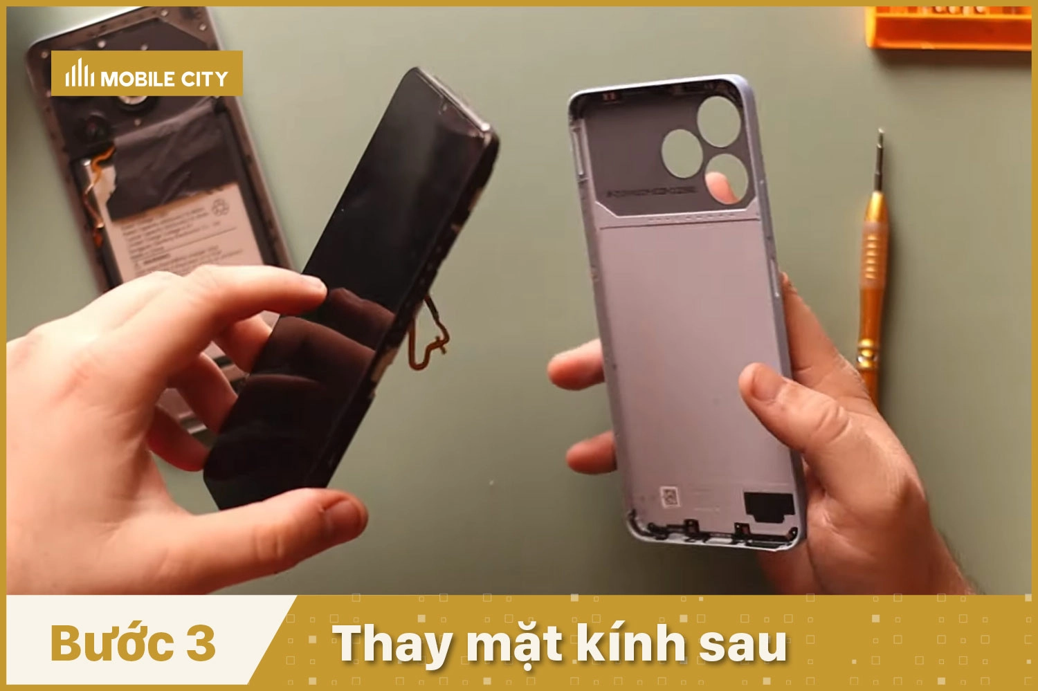 Thay vỏ Realme Note 50, thay mặt kính sau