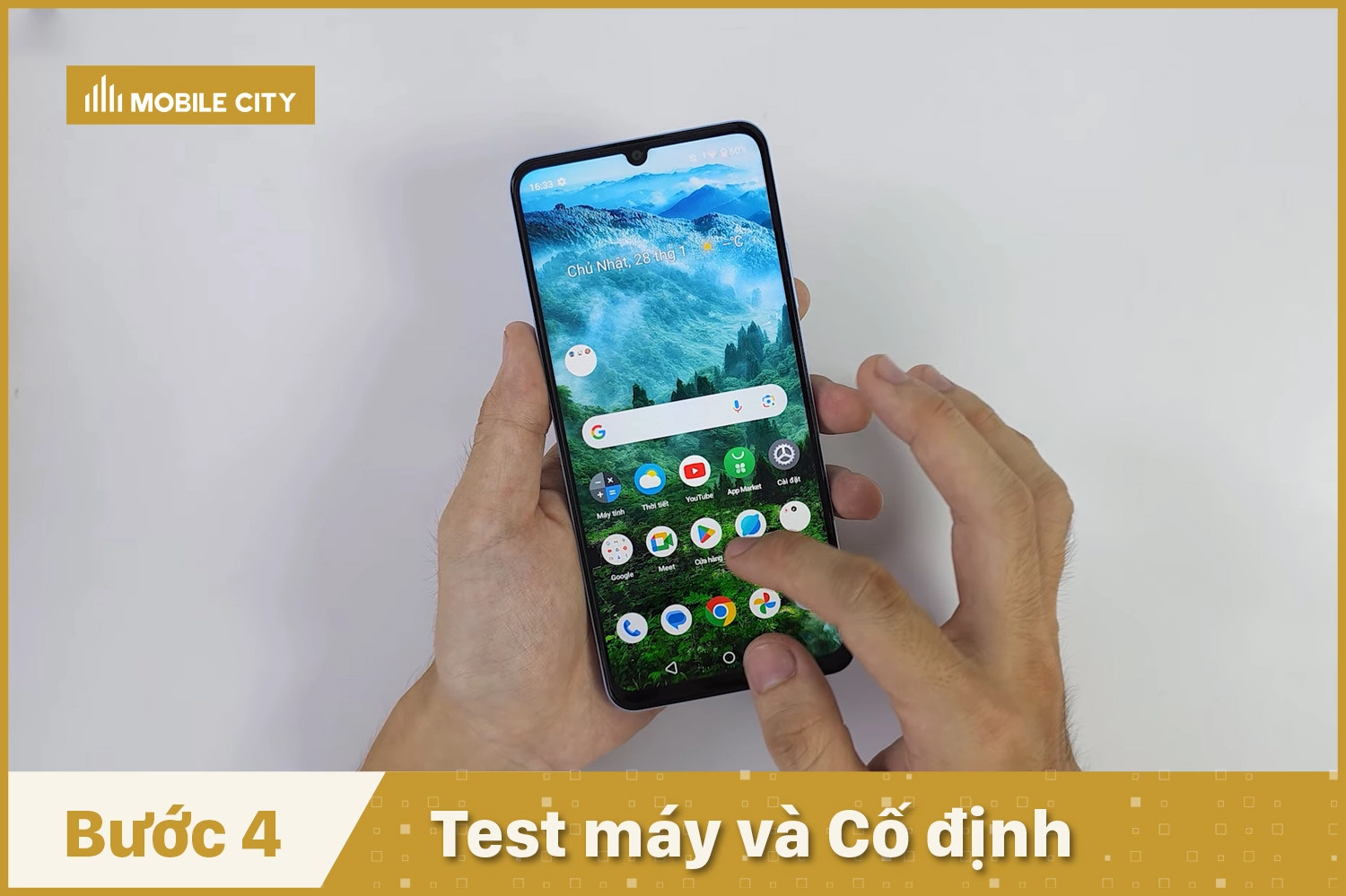 Thay Pin Realme Note 50, test máy và cố định