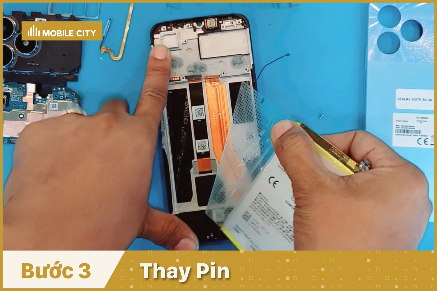 Thay Pin Realme Note 50, thay Pin