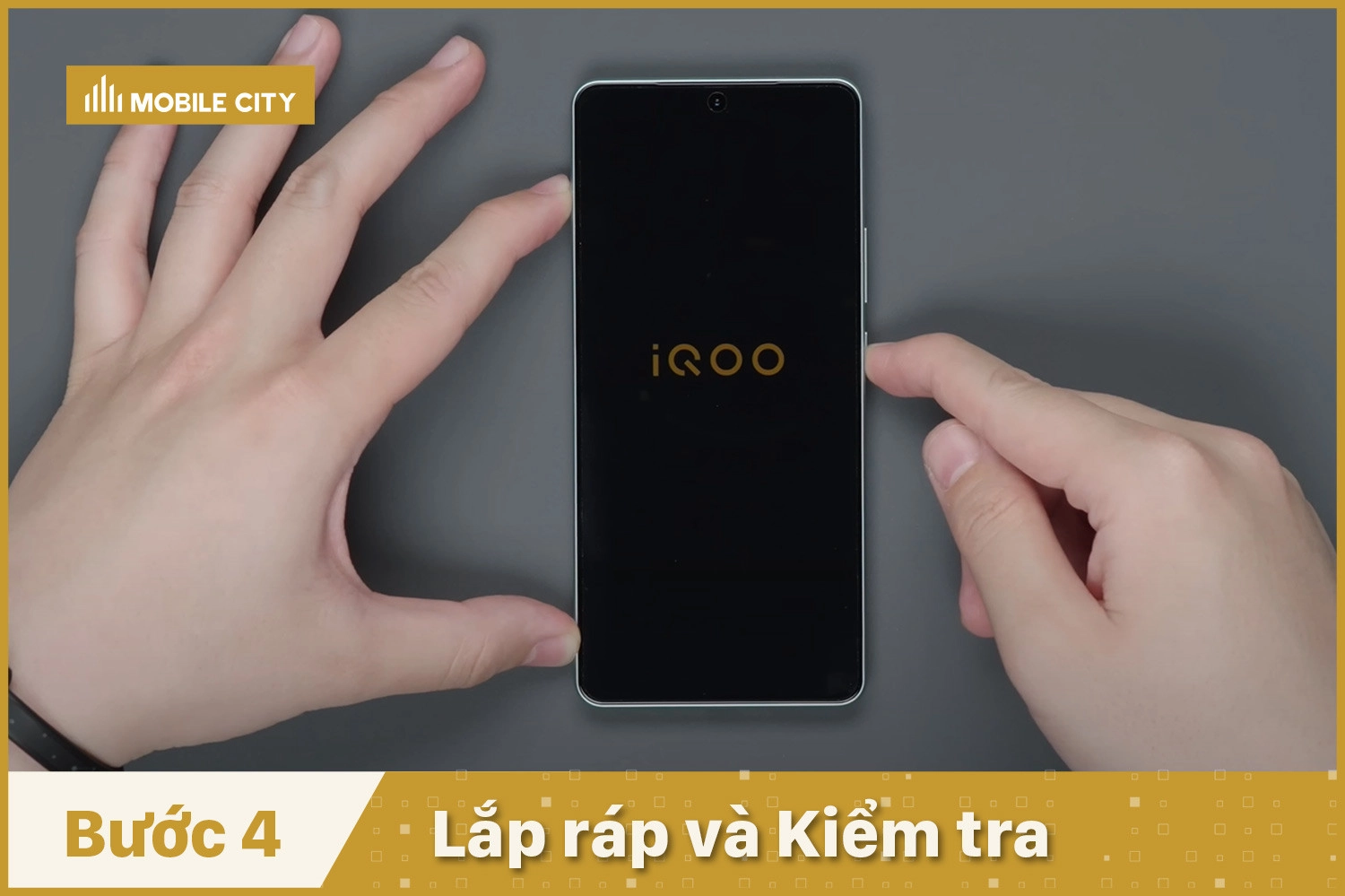 Thay Pin Vivo iQOO Z9, lắp ráp và kiểm tra