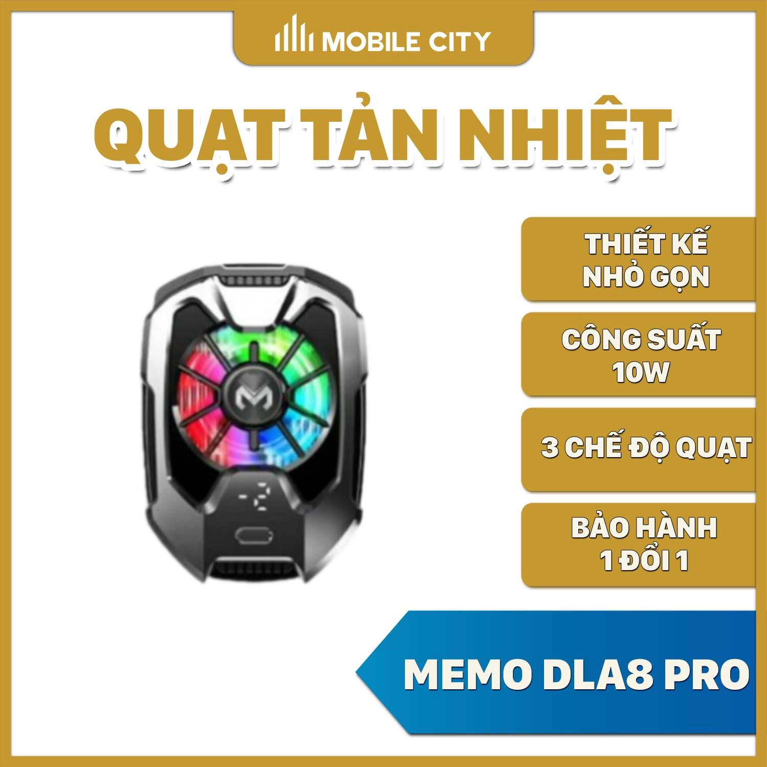 Quạt tản nhiệt điện thoại MEMO DLA8 Pro