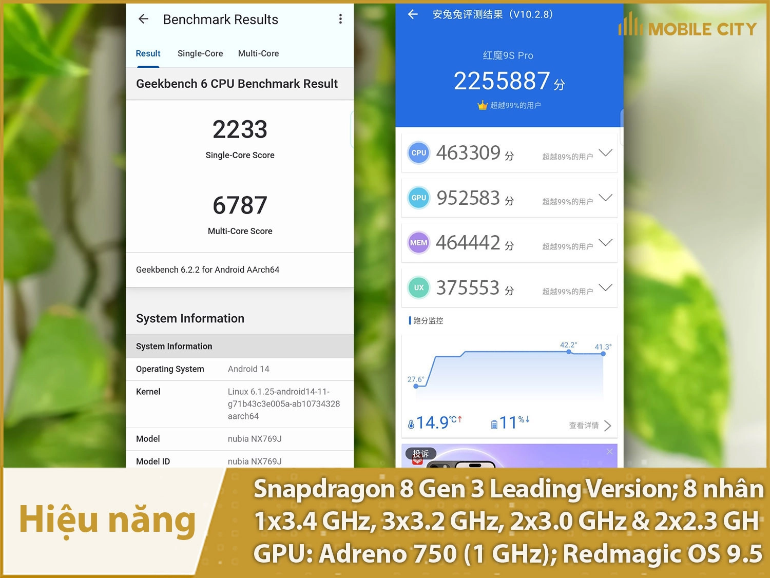 Hiệu năng mạnh vô cùng với chip Snapdragon 8 Gen 3 Leading Version