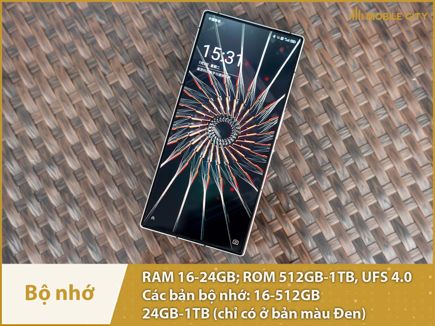 Nubia Red Magic 9S Pro Plus có các bản bộ nhớ: 16-512GB và 24GB-1TB