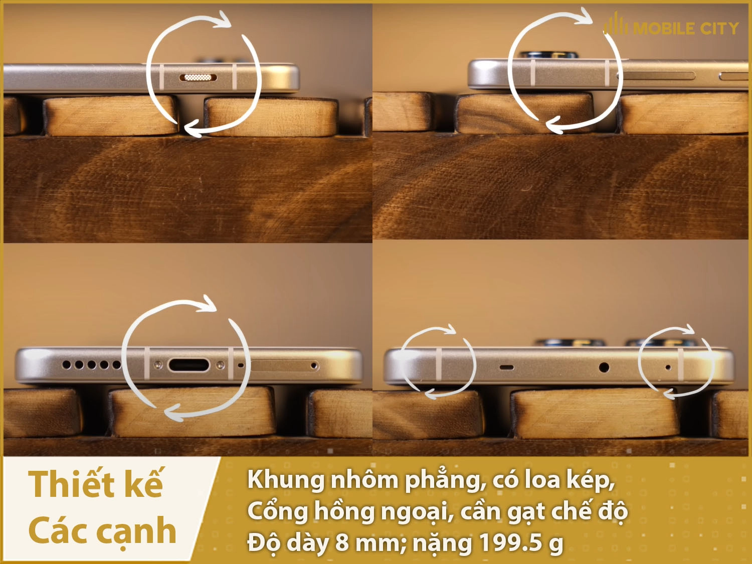 Cạnh phẳng, khung nhôm, loa kép, cổng hồng ngoại