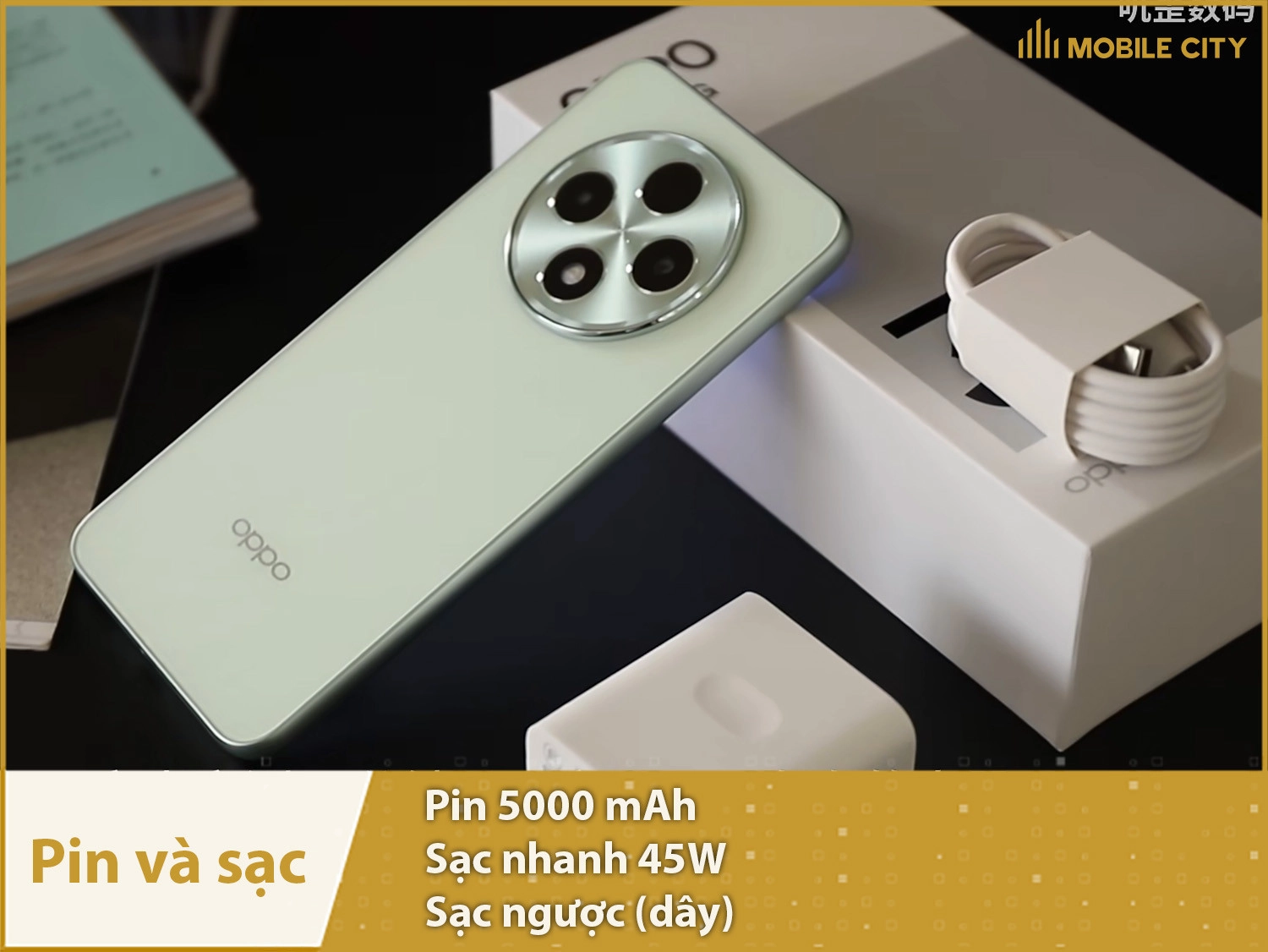 Pin lớn 5000mAh, sạc nhanh 45W