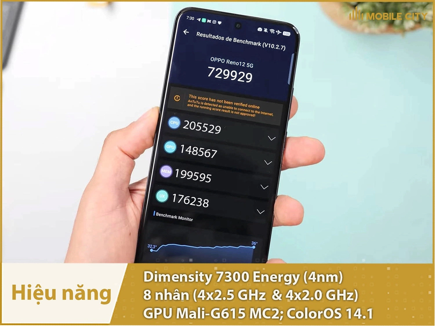 Hiệu năng mạnh mẽ với Dimensity 7300 Energy