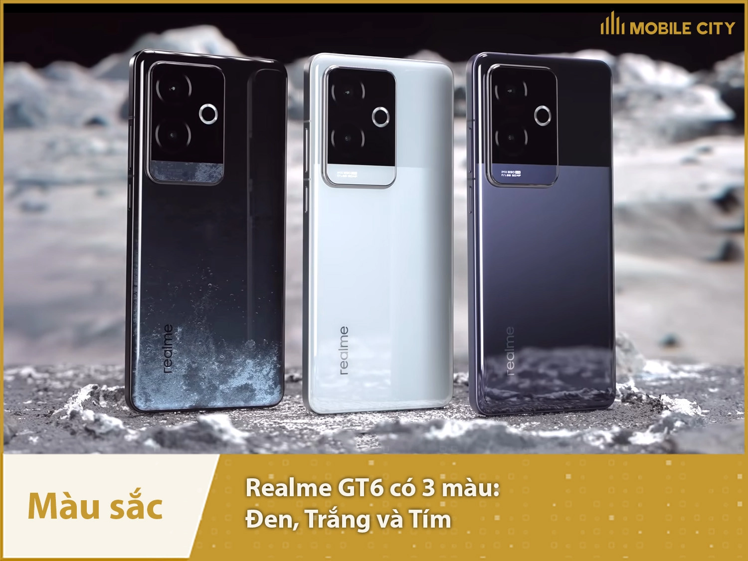 Realme GT6 China có 3 màu sắc