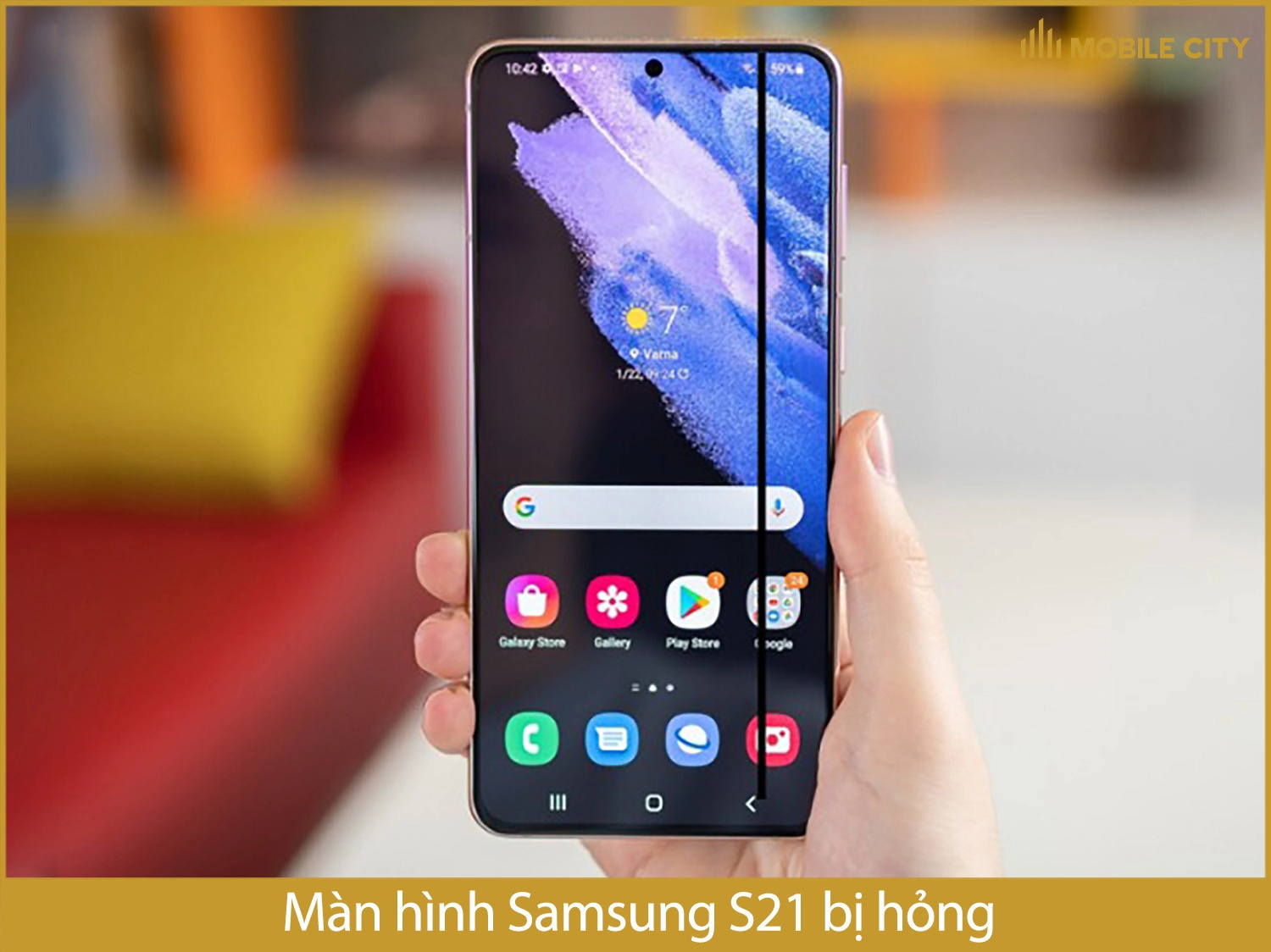 S21 bị hỏng màn hình