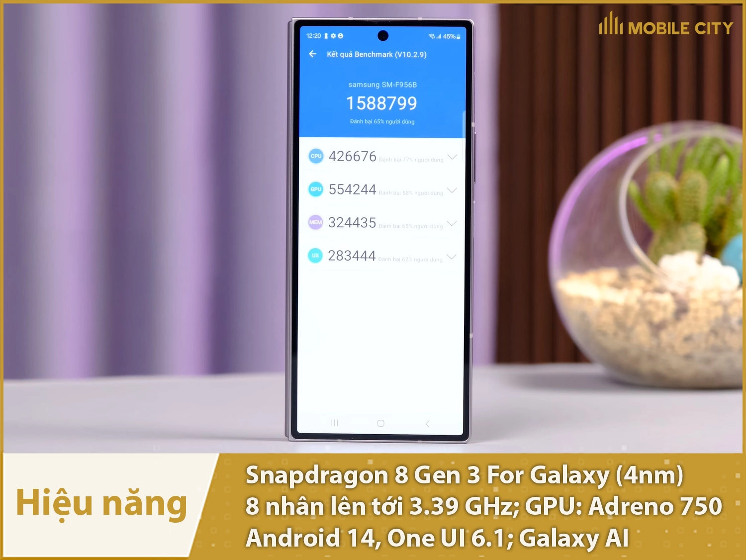 Hiệu năng siêu mạnh với Snapdragon 8 Gen 3 For Galaxy