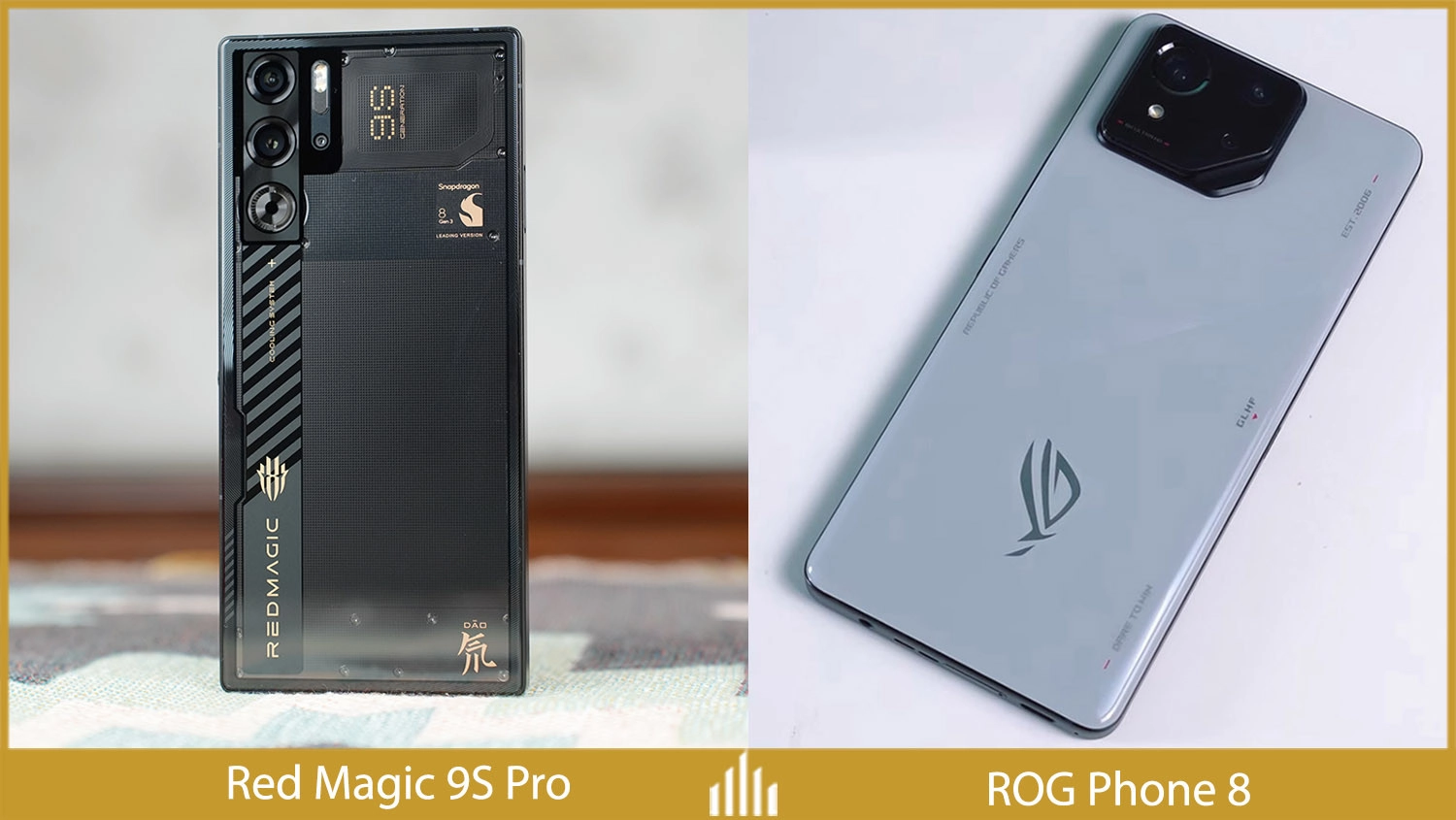 So sánh Nubia Red Magic 9S Pro vs ROG Phone 8: Thiết kế