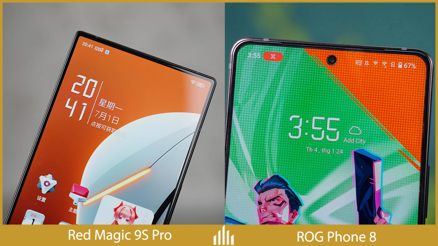 So sánh Nubia Red Magic 9S Pro vs ROG Phone 8: Pin và sạc nhanh