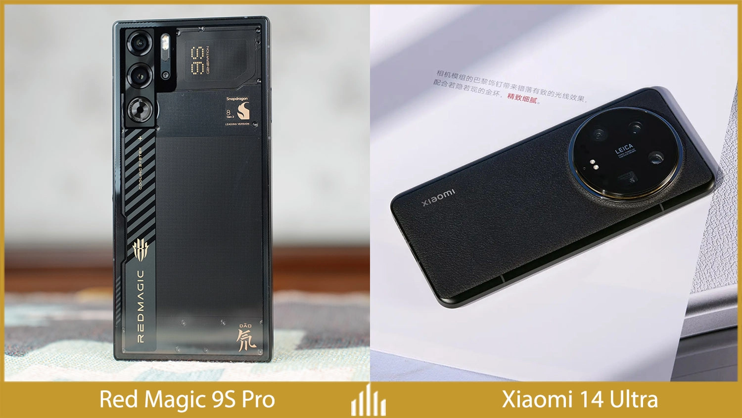 So sánh Nubia Red Magic 9S Pro vs Xiaomi 14 Ultra: Thiết kế