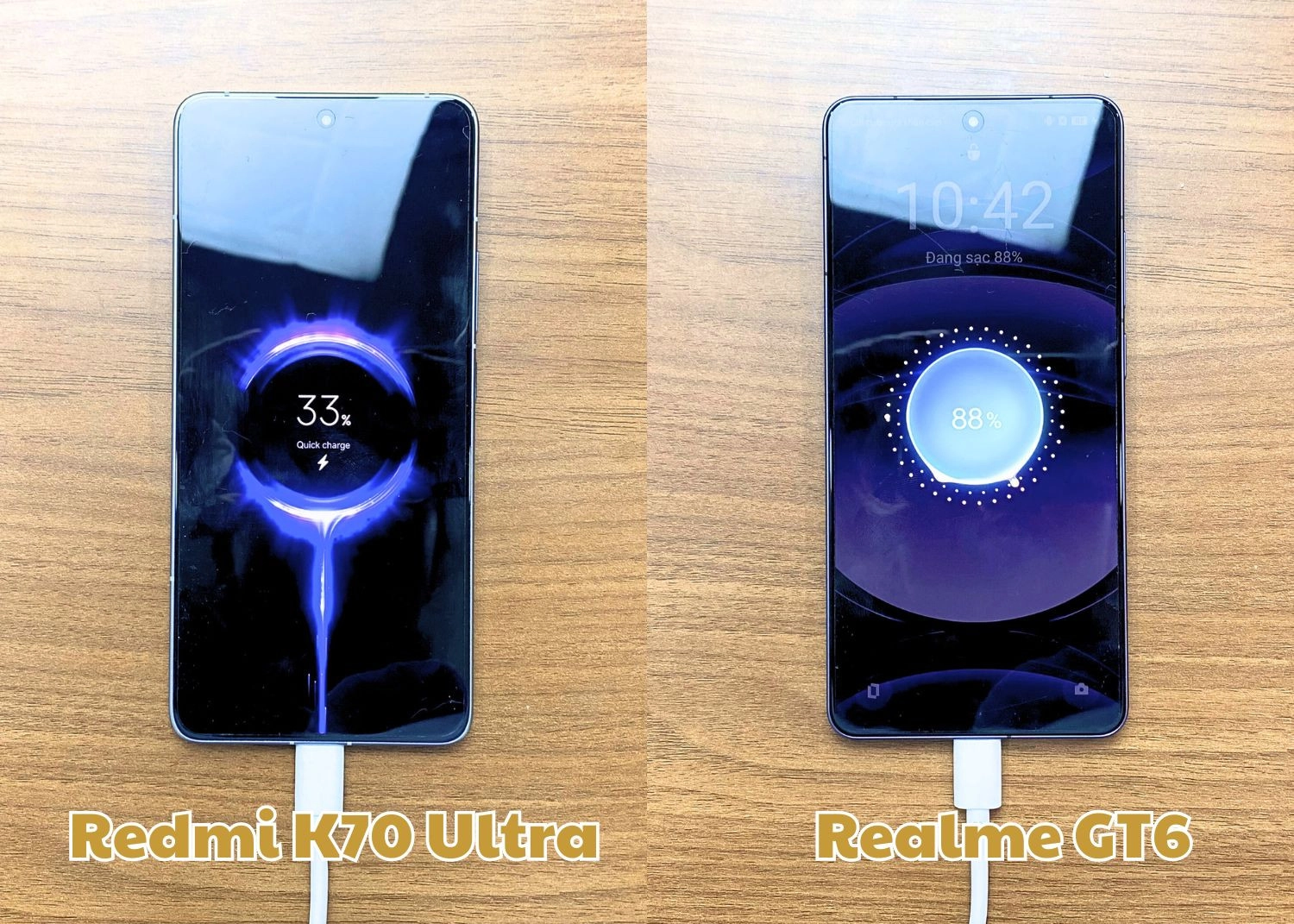 Dung lượng Pin của Realme GT6 trâu hơn Pin của Redmi K70 Ultra