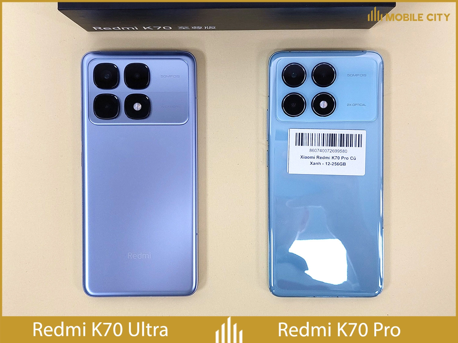 Redmi K70 Ultra có pin 5500mAh, K70 Pro là 5000mAh; Đều có sạc nhanh 120W