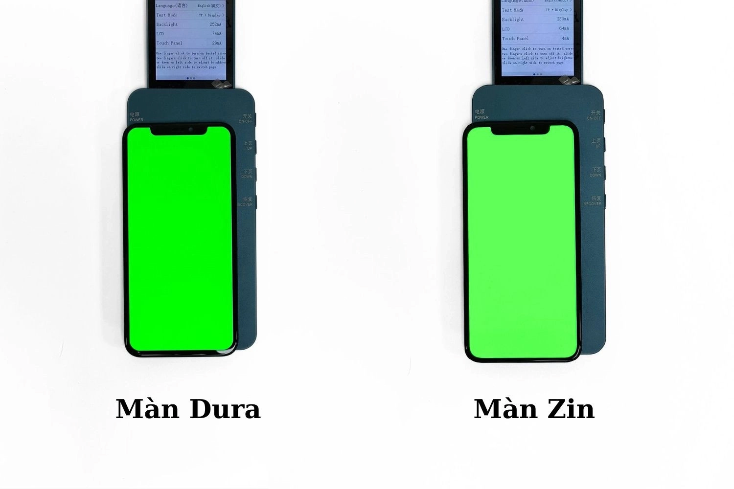 Thay màn hình Dura iPhone 11 Pro Max, Độ sáng tối đa trên màn hình Dura không bằng màn hình Chính hãng