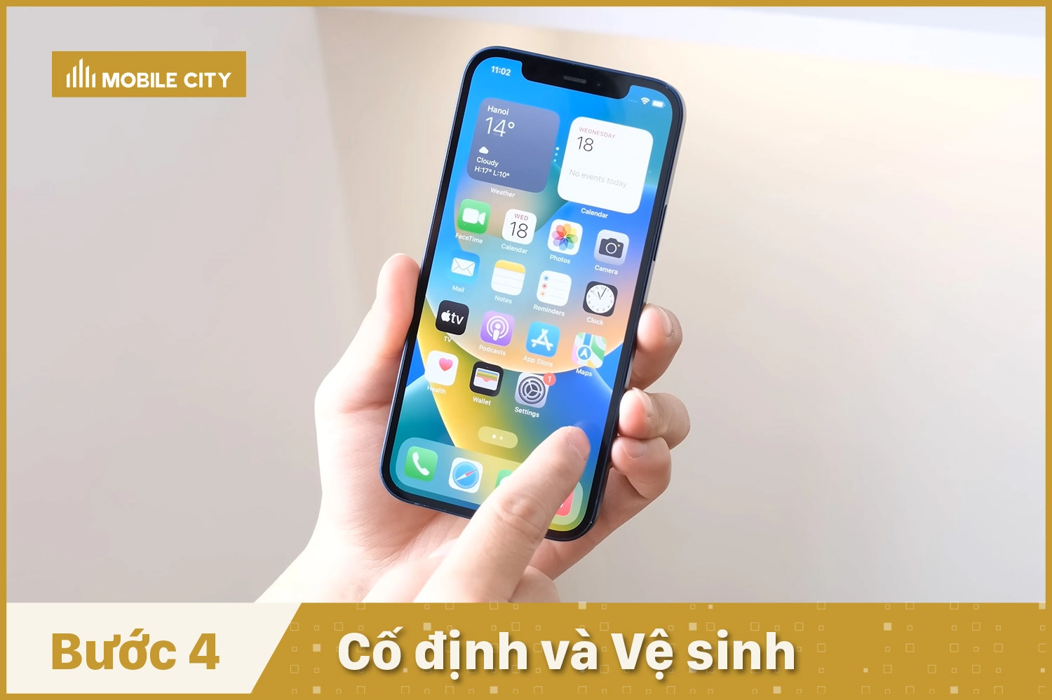 Thay màn hình GX iPhone 12, cố định và vệ sinh